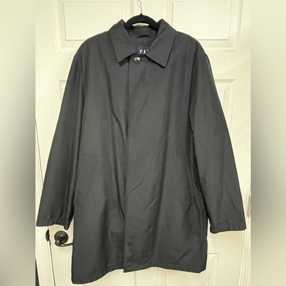 GAP Black Men's Classic Trench Coat